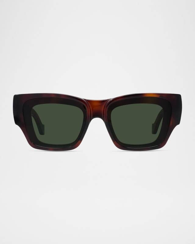 Signature Logo-Print Square Sunglasses
